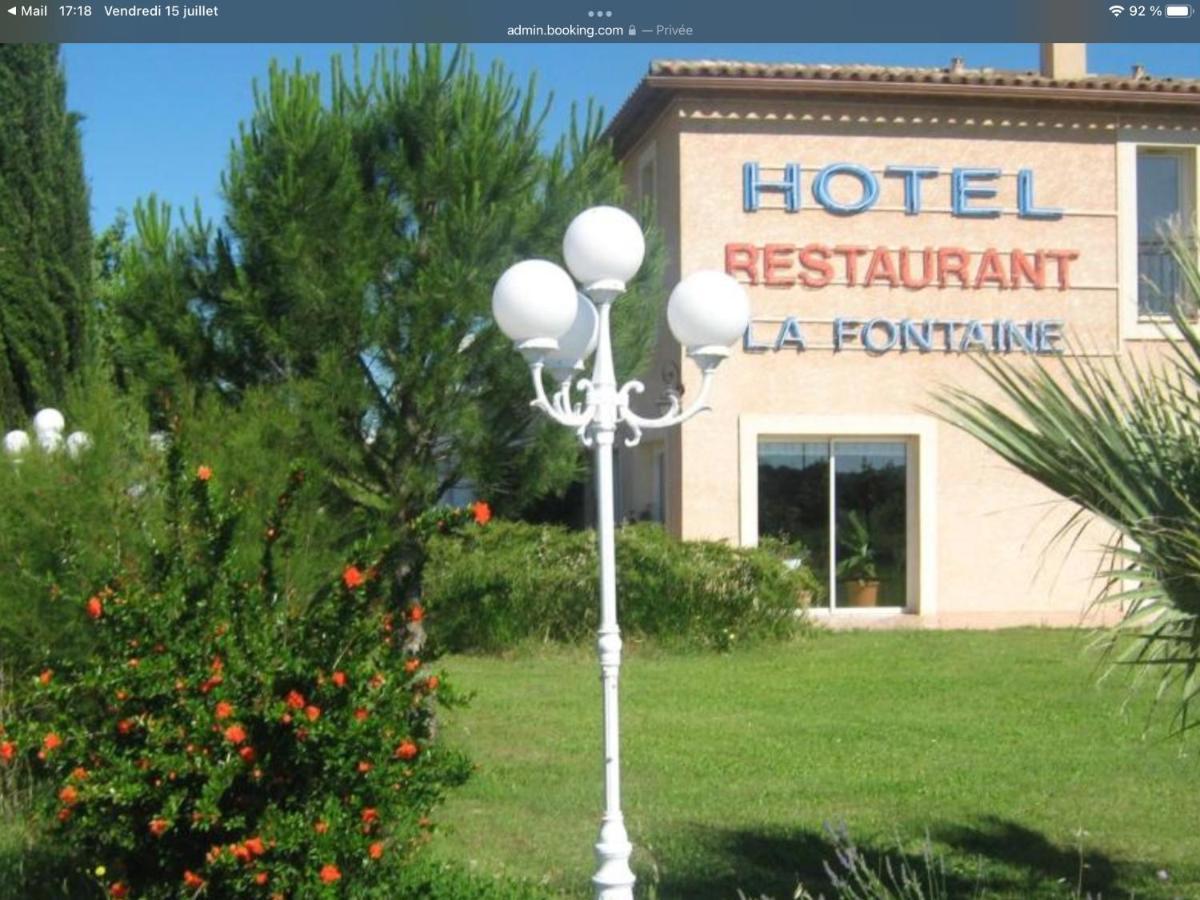 Hotel La Fontaine Vidauban Exterior foto